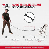 Hands Free Dog Leash Heavy Duty Bungee Waist Belt Reflective Training