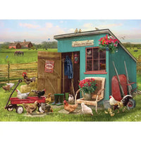 Happy Hens 35 Piece Tray Jigsaw Puzzle Cobble Hill - BIG FRENCHIES