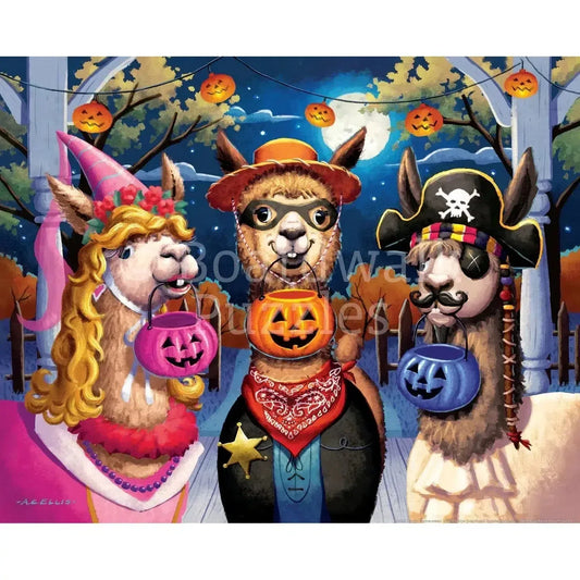 Happy Llama-ween 210 Piece Jigsaw Puzzle Boardwalk - BIG FRENCHIES