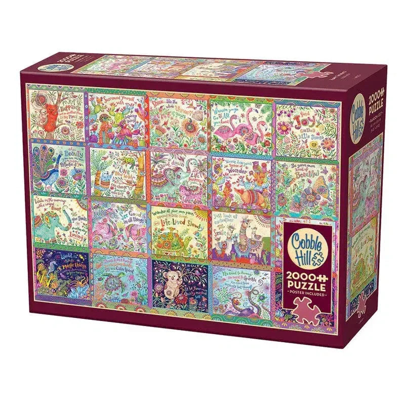 Happy Thoughts 2000 Piece Jigsaw Puzzle Cobble Hill - BIG FRENCHIES