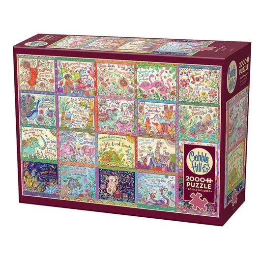 Happy Thoughts 2000 Piece Jigsaw Puzzle Cobble Hill - BIG FRENCHIES