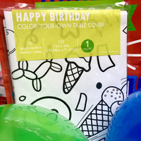Surprise Party Coloring Tablecloth - BIG FRENCHIES