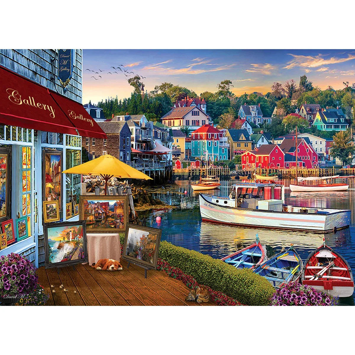 Harbor Gallery 1000 Piece Jigsaw Puzzle Cobble Hill - BIG FRENCHIES
