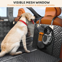 Hard Bottom Dog Car Seat Cover Hammock for Back Seat SUV Truck