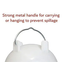 Harris Farms Plastic Poultry Waterer Drinker 5 Quart Twist-Lock Fountain