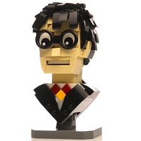 Harry Potter Bust MOC made using LEGO parts