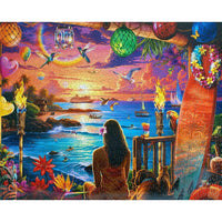 Hawaiian Oasis 1000 Piece Jigsaw Puzzle Springbok - BIG FRENCHIES