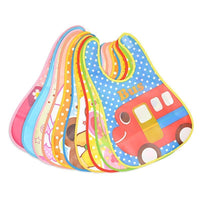 Fashion Printed Adjustable Animal Plastic Waterproof Lunch Feeding Bibs Feeding Cloth for Children In Modern Design - BIG FRENCHIES