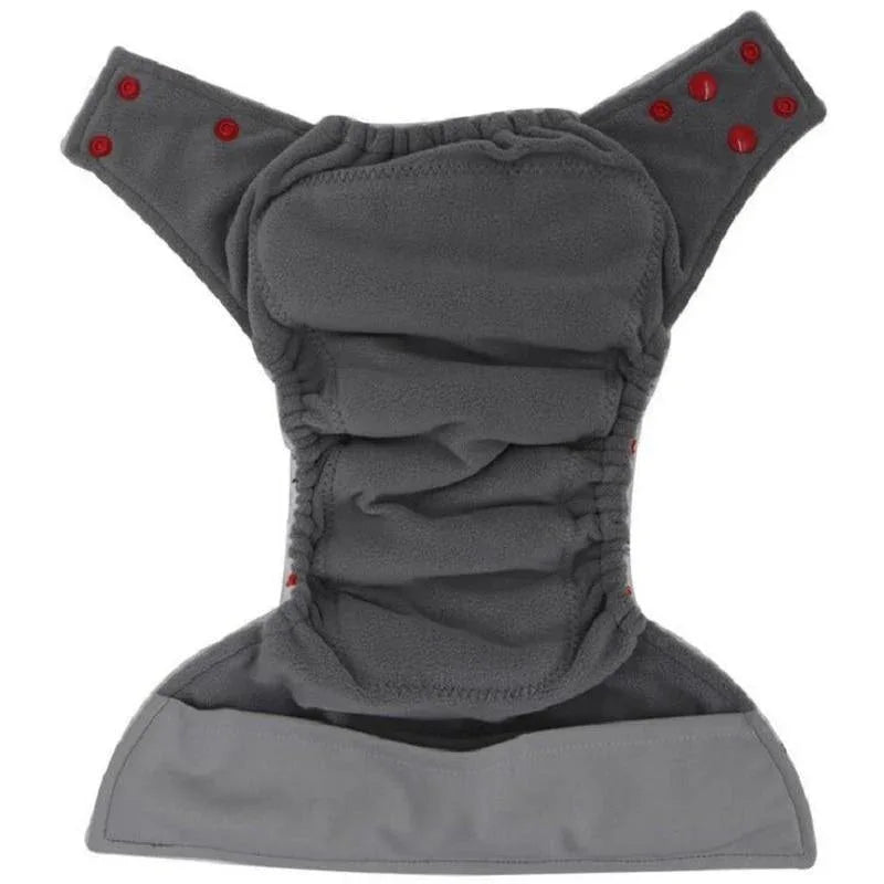Colorful Modern Baby Cloth Diaper Bamboo Charcoal Nappy All-in-one Diapers sewn 3 Layers Micro fleece Insert Inside Reusable Diaper For Baby and Kids For Unlimited Use - BIG FRENCHIES