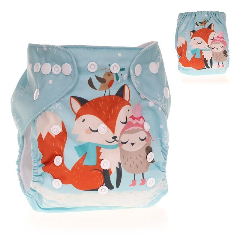 Baby Pocket Cloth Diaper Nappy Reusable Adjustable Washable No Inserts Nappie For Baby In Modern Printed Style - BIG FRENCHIES