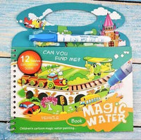 Montessori Coloring Book Doodle & Reusable Magic Pen Painting Drawing Board For Kids Baby Educational Birthday Toy - BIG FRENCHIES