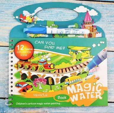 Montessori Coloring Book Doodle & Reusable Magic Pen Painting Drawing Board For Kids Baby Educational Birthday Toy - BIG FRENCHIES