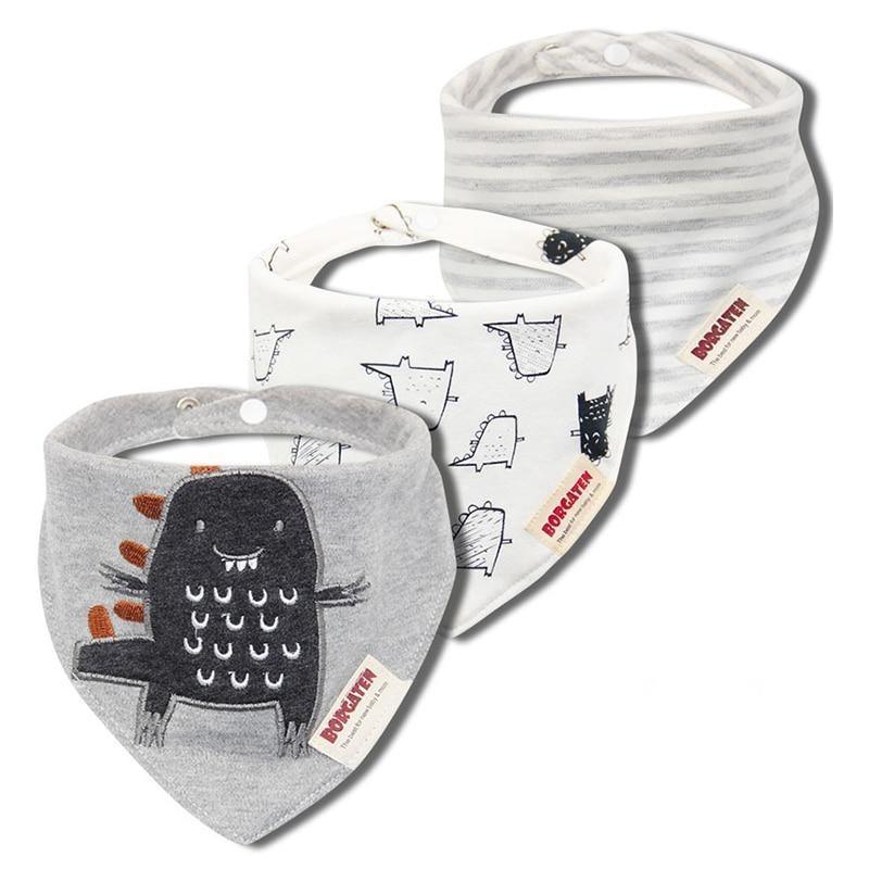 Cartoon Cotton Newborn Baby Boys and Girls Bibs Baby Towel Scarf Children Cravat Infant Kids Scarf - BIG FRENCHIES