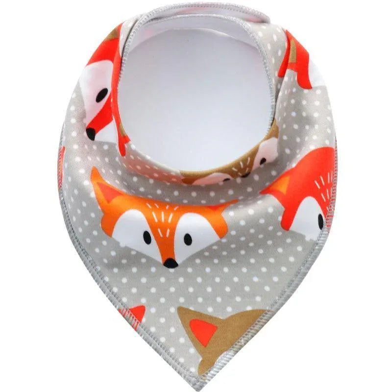 Baby Bibs Triangle scarf Cotton Cartoon Child Bandana Bib Dribble Bibs Newborn BIb for Kids - BIG FRENCHIES