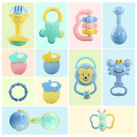 Baby Rattle Toys Cartoon Hand Grip Soft Rattles Shaker Teether Infant Newborn Educational Toys For Baby and Kids - BIG FRENCHIES