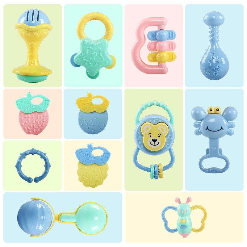 Baby Rattle Toys Cartoon Hand Grip Soft Rattles Shaker Teether Infant Newborn Educational Toys For Baby and Kids - BIG FRENCHIES