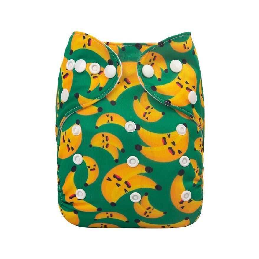 Baby One Size Fits All Reusable Baby Cloth Diaper with Microfiber Insert Diaper For Baby Boys and Baby Girls In Modern New Printed Design - BIG FRENCHIES