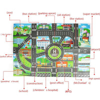 Traffic Road Carpet Play mat Rug For Cars Baby Crawling mat Climbing Pad Parking Lot Map Play Carpet for Baby and Kids - BIG FRENCHIES