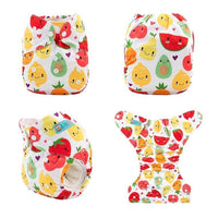 ModernLuxury Printed Baby Cloth Diaper Reusable Cloth Nappy Snap Adjustable Pocket Diaper Nappies For Baby Kids - BIG FRENCHIES