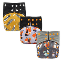 All-In-One Cloth Diaper for Baby Bamboo Charcoal Eco-friendly Baby Cloth Diaper - BIG FRENCHIES