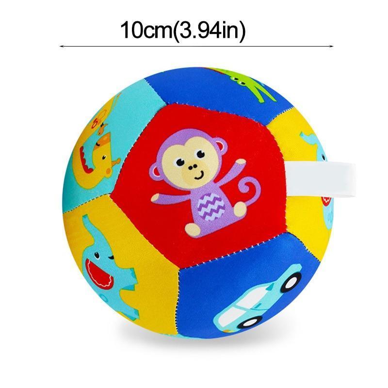 Animal Ball Soft Plush Baby Mobile Toys With Sound Baby Rattle Body Building Ball Newborn Educational Toys For Kids - BIG FRENCHIES
