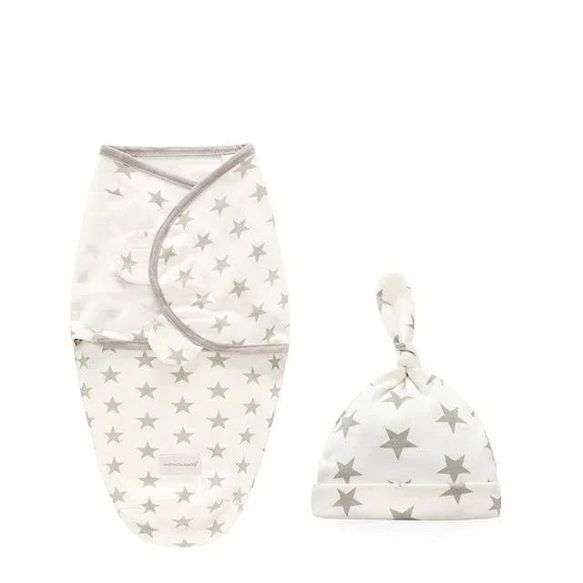 Newborn Wrapping Swaddle Baby Envelop Wrap Blanket Baby Hat Sleeping Bag Set Sleep Bag - BIG FRENCHIES