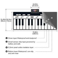Electronic Musical Piano Mat Keyboard Baby Crawling Touch Play Game Carpet Mat Educational Musical Instrument Toy For Kids - BIG FRENCHIES