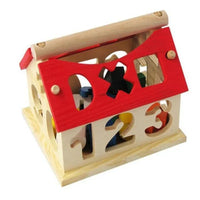Children's Colour Wooden House With Shape Children Early Educational Model Assembling Blocks Develop Intelligence Game Toy - BIG FRENCHIES