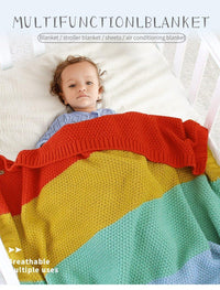 Baby Blankets Knitted Swaddle Wrap Envelopes for Stroller Bedding Blankets for Infants Soft Warm Sleep Covers Blanket for Kids - BIG FRENCHIES