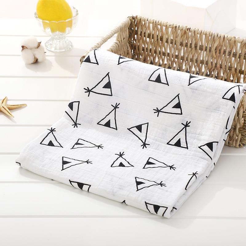 Muslin Cotton Diaper Baby Blankets Newborn Swaddle Blanket Infant Multi Purpose Bath Towel - BIG FRENCHIES