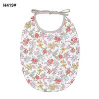Floral Vintage Newborn Double Side Bibs Boys Girls Waterproof Linen Cotton Saliva Towel - BIG FRENCHIES