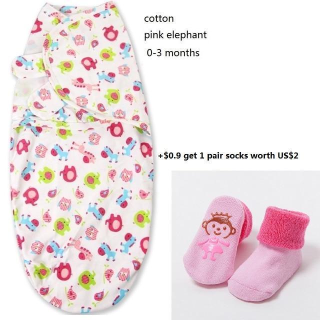 100% Cotton Baby Swaddle Wrap Blanket Newborn Infants Baby Envelop Sleep Bag Sleepsacks For Girls - BIG FRENCHIES