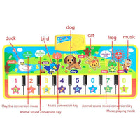 Baby English Musical Piano Music Carpet Baby Kids Play Mat Carpet Educational Electronic Baby Toys For Kids - BIG FRENCHIES