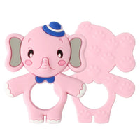 2pcs Cartoon Baby Teether Animal Silicone Teether Raccoon Elephant Koala Giraffe Baby Teething Toys Accessories Perfect Toy For Kids - BIG FRENCHIES