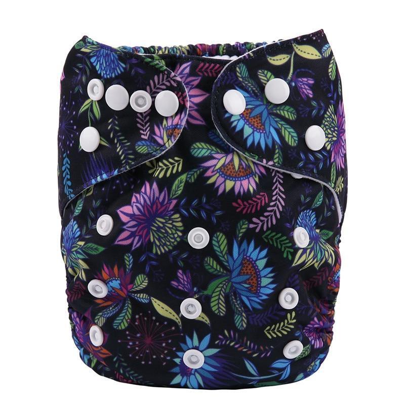 Baby Pocket Cloth Diaper Nappy Reusable Adjustable Washable No Inserts Nappie For Baby In Modern Printed Style - BIG FRENCHIES