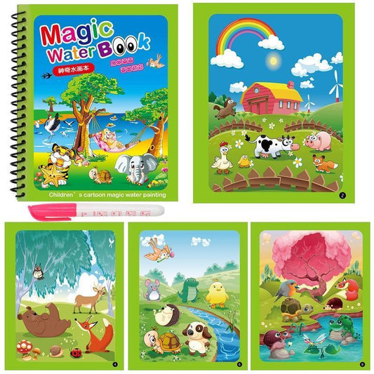 Early Education Montessori Painting Drawing Board For Kids Toys Coloring Book Doodle & Magic Pen Magic Water Drawing Book - BIG FRENCHIES
