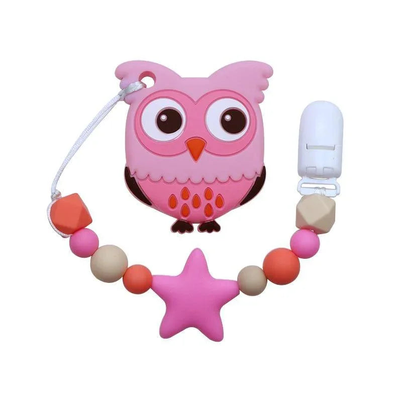 Baby Teething Lovely Koala Owl Horse Cookies Baby Teether Molar Toy Gift Raccoon Food Grade Silicone Beads For Kids and Baby - BIG FRENCHIES
