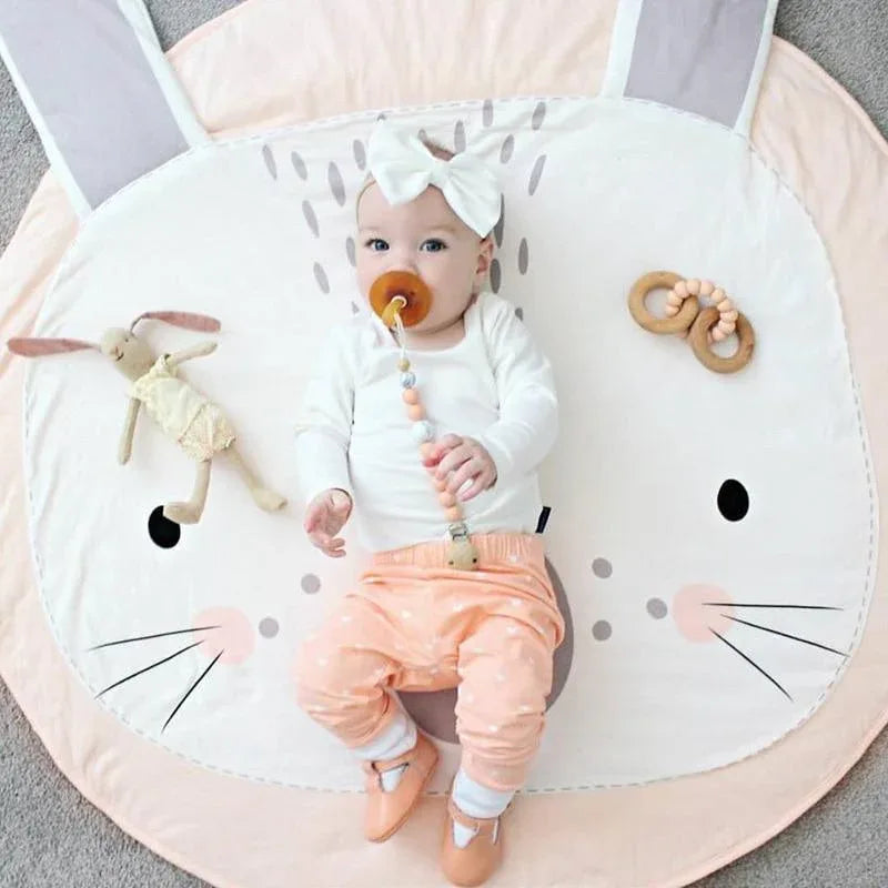 Cartoon Baby Play Mats Pad Toddler Kids Crawling Round Carpet Rug Toys Mat For Children Room In elegant Modern Design - BIG FRENCHIES