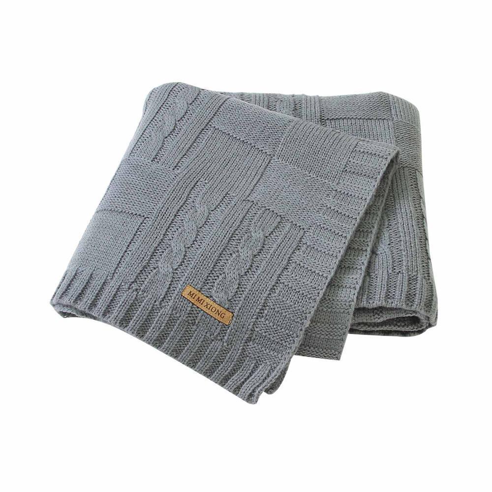 Baby Blanket Knitted Newborn Swaddle Wrap Blankets Super Soft Toddler Infant Bedding Quilt For Bed Sofa Basket Stroller - BIG FRENCHIES