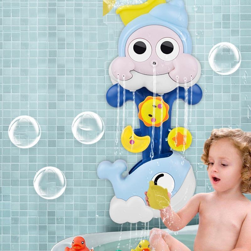 Baby Toys Water Spray Snail Whale Bath Toy for Toddlers Newborns Games Squirting Sprinkler Bathroom Toys For Kids - BIG FRENCHIES