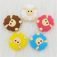 5pcs Animals Cartoon Silicone Teething Sheep For Children Newborn Baby Teether For Teeth - BIG FRENCHIES
