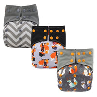 All-In-One Cloth Diaper for Baby Bamboo Charcoal Eco-friendly Baby Cloth Diaper - BIG FRENCHIES