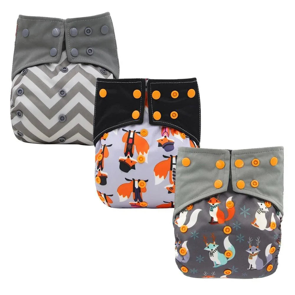 All-In-One Cloth Diaper for Baby Bamboo Charcoal Eco-friendly Baby Cloth Diaper - BIG FRENCHIES