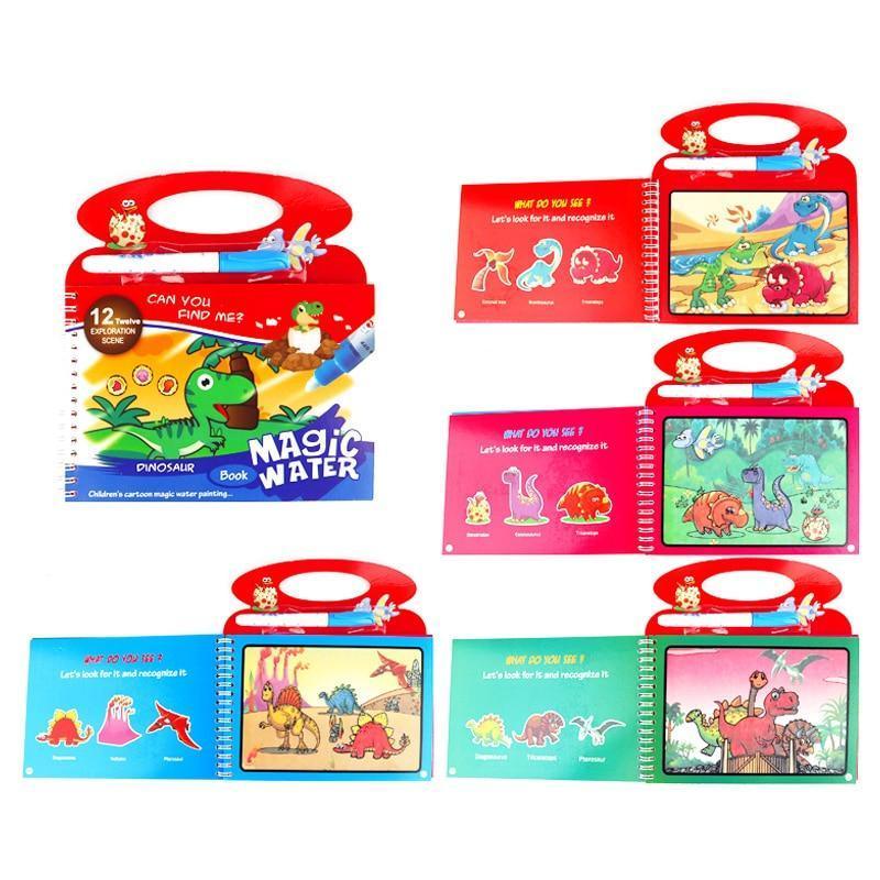 Montessori Coloring Book Doodle & Reusable Magic Pen Painting Drawing Board For Kids Baby Educational Birthday Toy - BIG FRENCHIES