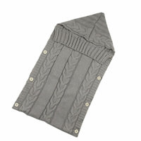 Warm Baby Blanket Knitted Newborn Swaddle Wrap Soft Footmuff Cotton Envelope For Stroller Accessories Blanket Bag - BIG FRENCHIES