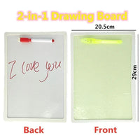 Educational Toy Drawing Board Tablet Graffiti 1pc A4 A3 Led Luminous Magic Raw With Light-fun - BIG FRENCHIES