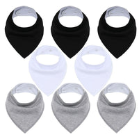 8PCS/SET Pack Baby Bandana Organic Absorbent Soft Cotton Drool Bibsfor Teething And Feeding Bib For Baby and Kids Feeding - BIG FRENCHIES
