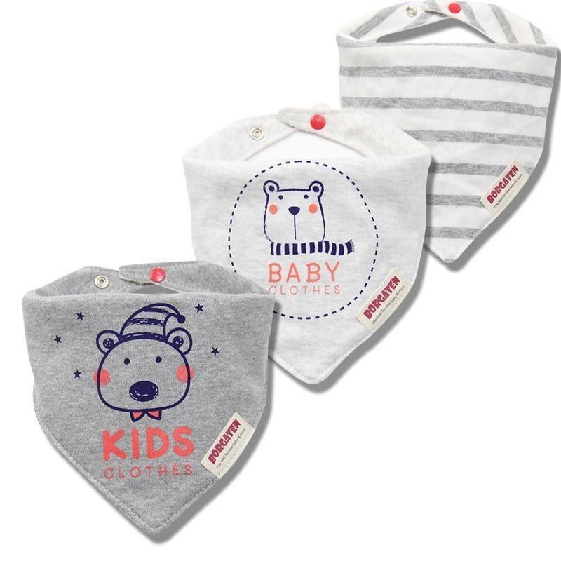 Cartoon Cotton Newborn Baby Boys and Girls Bibs Baby Towel Scarf Children Cravat Infant Kids Scarf - BIG FRENCHIES