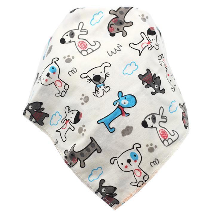 Baby Bibs Waterproof Triangle Cotton Cartoon Child Bibs Dribble Bibs Newborn Slabber Absorbent Cloth For Kids - BIG FRENCHIES