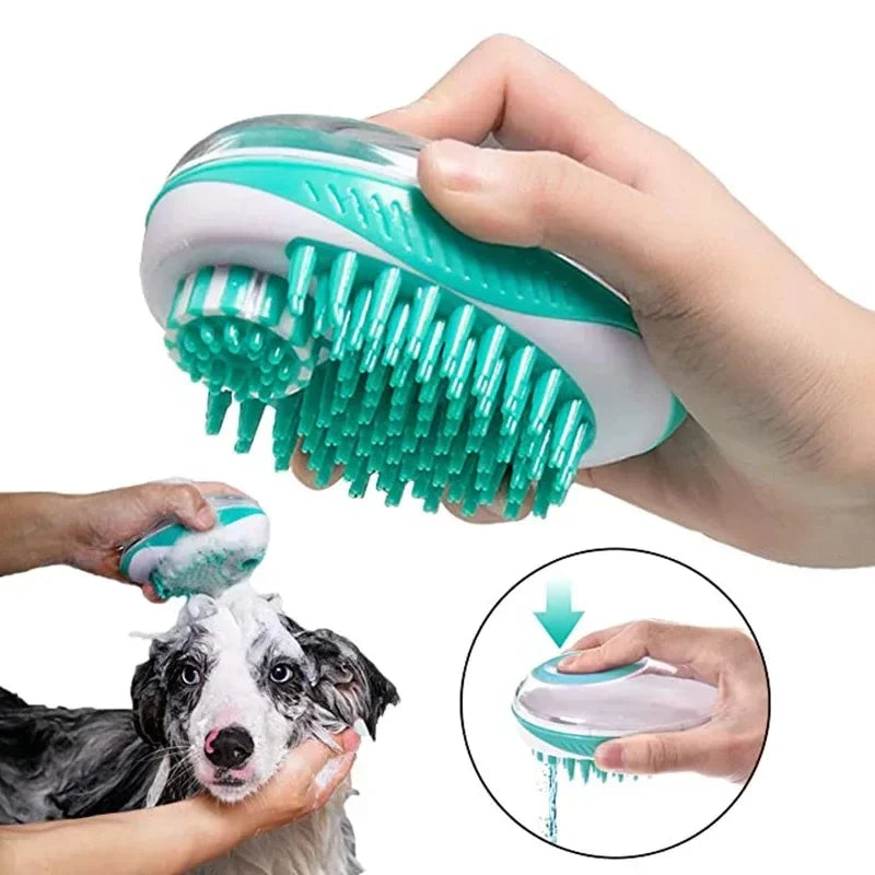 2-in-1 Pet Bath Brush – Soft Silicone Dog Cat Grooming & Massage Comb - BIG FRENCHIES